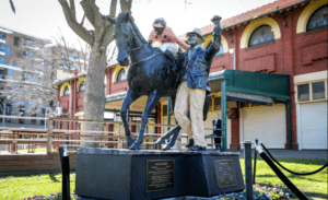 black caviar statue